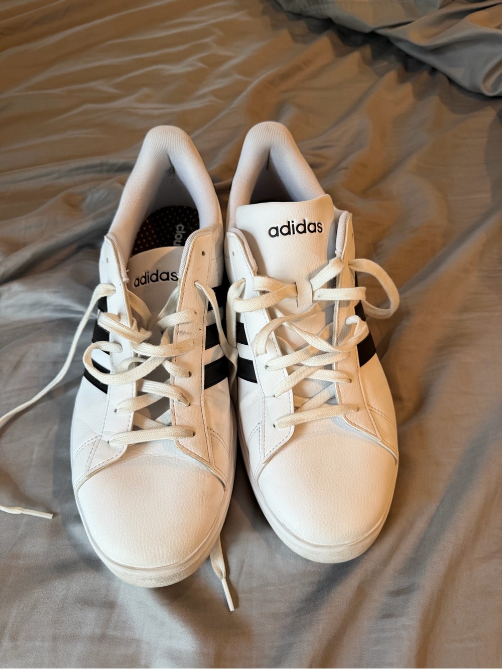 adidas Men’s White & Black Classic Court Sneaker